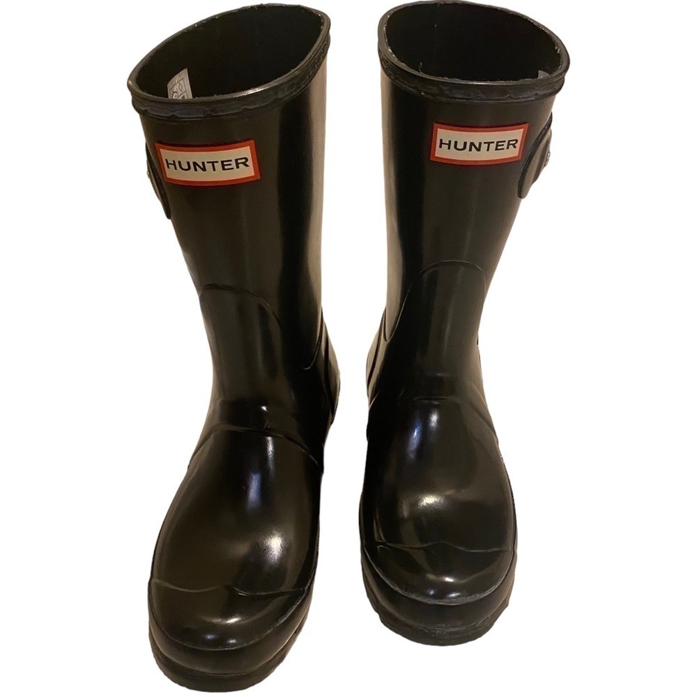 Hunter womens original short gloss boots US size 6F (standard size) - Picture 1 of 9